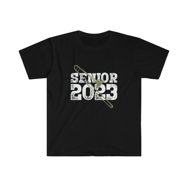 Senior 2023 - White Lettering - Trombone - Unisex Softstyle T-Shirt