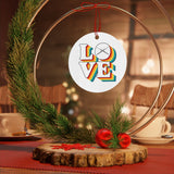 LOVE - Flute - Metal Ornament