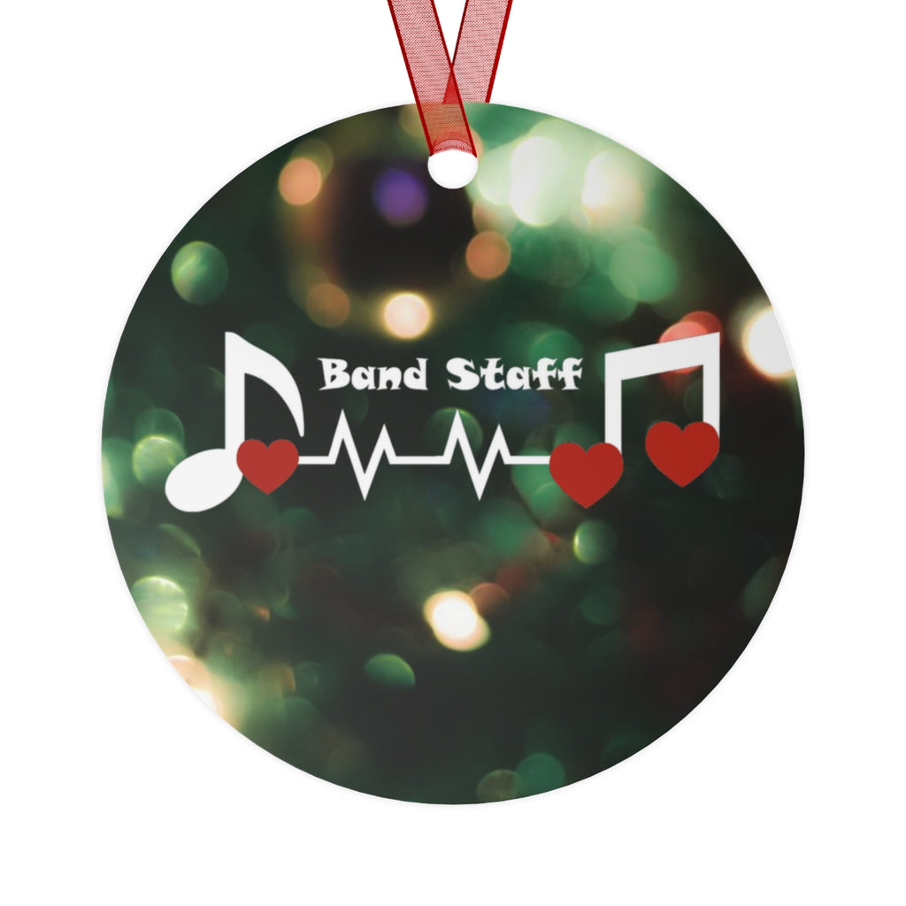 Band Staff - Heartbeat - Metal Ornament