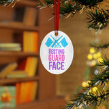 Resting Guard Face - Metal Ornament