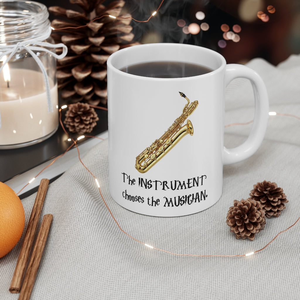 Instrument Chooses - Bari Sax - 11oz White Mug