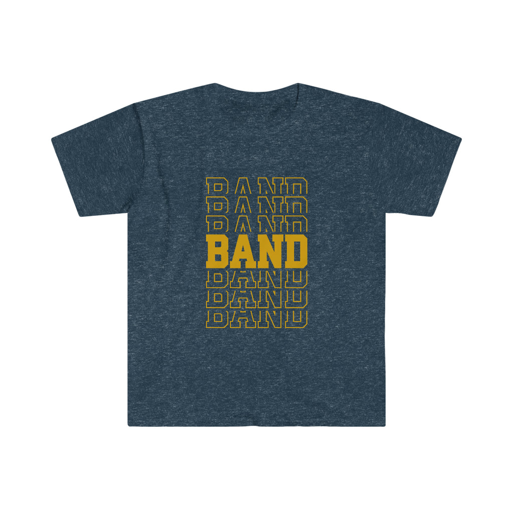 Band - Retro - Gold - Unisex Softstyle T-Shirt