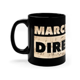 Marching Band Director - Tan Notes - 11oz Black Mug