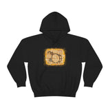 Vintage Yellow Burlap - Bass Drum - Hoodie