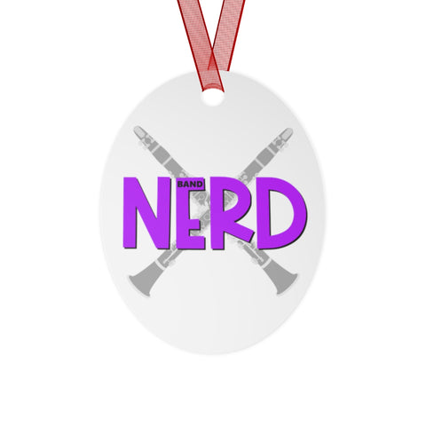 Band Nerd - Clarinet - Metal Ornament