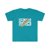 Senior 2023 - White Lettering - Bari Sax - Unisex Softstyle T-Shirt