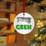 Band Geek - Marimba - Metal Ornament