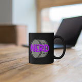 Band Nerd - Bass Drum - 11oz Black Mug