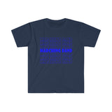 Marching Band - Retro - Blue - Unisex Softstyle T-Shirt