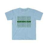 Marching Band - Retro - Green - Unisex Softstyle T-Shirt