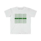 Marching Band - Retro - Green - Unisex Softstyle T-Shirt