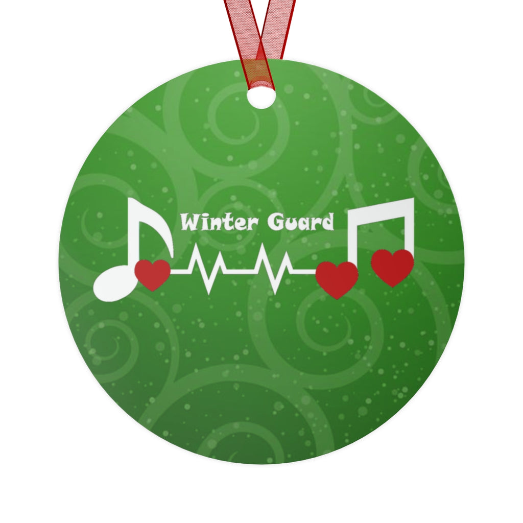 Winter Guard - Heartbeat - Metal Ornament