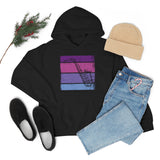 Vintage Grunge Purple Lines - Alto Sax - Hoodie