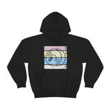 Vintage Grunge Pastel Lines - Cymbals - Hoodie