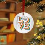 LOVE - Snare - Metal Ornament