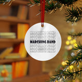 Marching Band - Retro - Navy - Metal Ornament