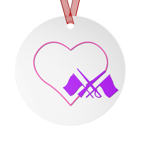 Color Guard - Heart - Metal Ornament