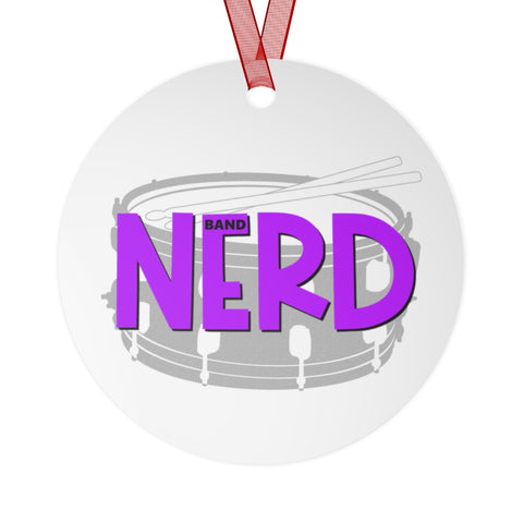 Band Nerd - Snare - Metal Ornament