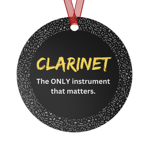 Clarinet - Only - Metal Ornament