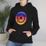 Vintage Grunge Circle Sunset - Snare Drum - Hoodie