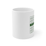 Marching Band - Retro - Green - 11oz White Mug