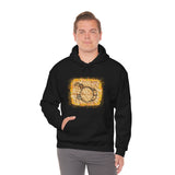 Vintage Yellow Burlap - Bass Drum - Hoodie