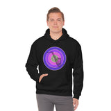 Vintage Grunge Purple Circle - Alto Saxophone - Hoodie