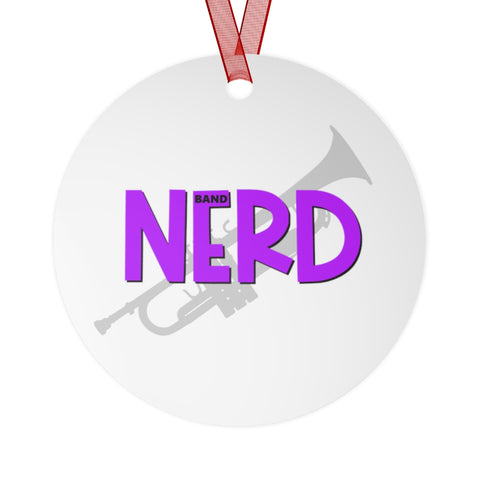 Band Nerd - Trumpet - Metal Ornament