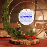 Marching Band - Retro - Blue - Metal Ornament