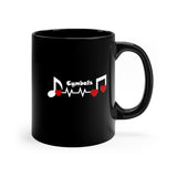 Cymbals - Heartbeat - 11oz Black Mug