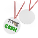 Band Geek - Marimba - Metal Ornament