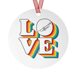 LOVE - Trumpet - Metal Ornament