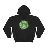 Vintage Green Cloud - Bass Drum - Hoodie