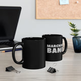 Marching Band - Grey - 11oz Black Mug