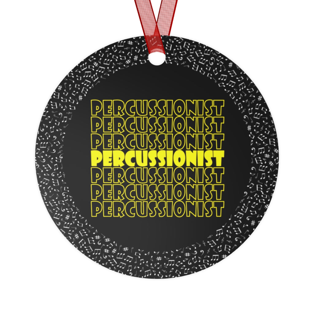 Percussionist - Yellow - Metal Ornament