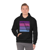 Vintage Grunge Purple Lines - Alto Sax - Hoodie