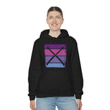 Vintage Grunge Purple Lines - Drumsticks - Hoodie