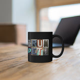 Trumpet - Artsy Alphabet - 11oz Black Mug