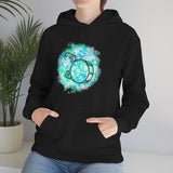 Vintage Turquoise Cloud - Bass Drum - Hoodie