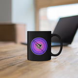 Vintage Grunge Purple Circle - Trombone - 11oz Black Mug