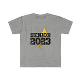 Senior 2023 - Black Lettering - French Horn - Unisex Softstyle T-Shirt