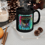 Vintage Wood Tie Dye Lines - Timpani - 11oz Black Mug