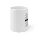 Marching Band - Retro - Navy - 11oz White Mug