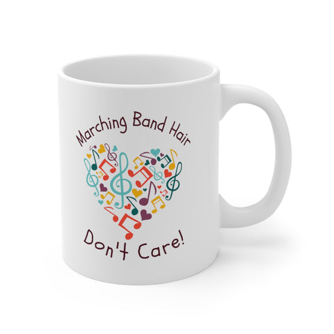 Marching Band Hair 2 - 11oz White Mug