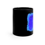 Vintage Blue Cloud - Alto Sax - 11oz Black Mug