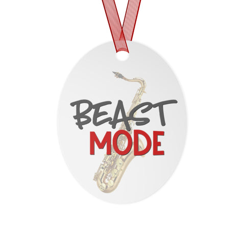 Beast Mode - Tenor Sax - Metal Ornament