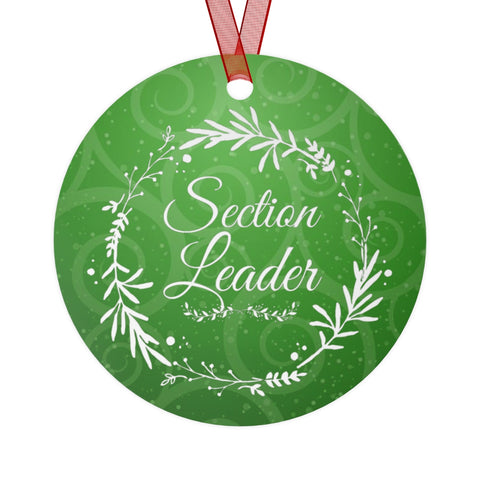 Section Leader - Wreath - Metal Ornament