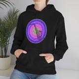 Vintage Grunge Purple Circle - Alto Saxophone - Hoodie