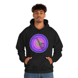 Vintage Grunge Purple Circle - Alto Saxophone - Hoodie