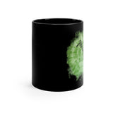 Vintage Green Cloud - Bari Sax - 11oz Black Mug